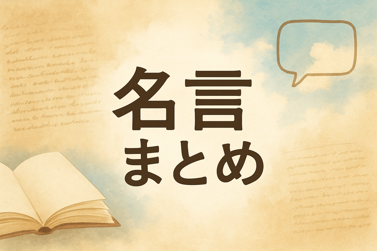 名言まとめ｜心に響く言葉をドラマ・本・アニメから厳選